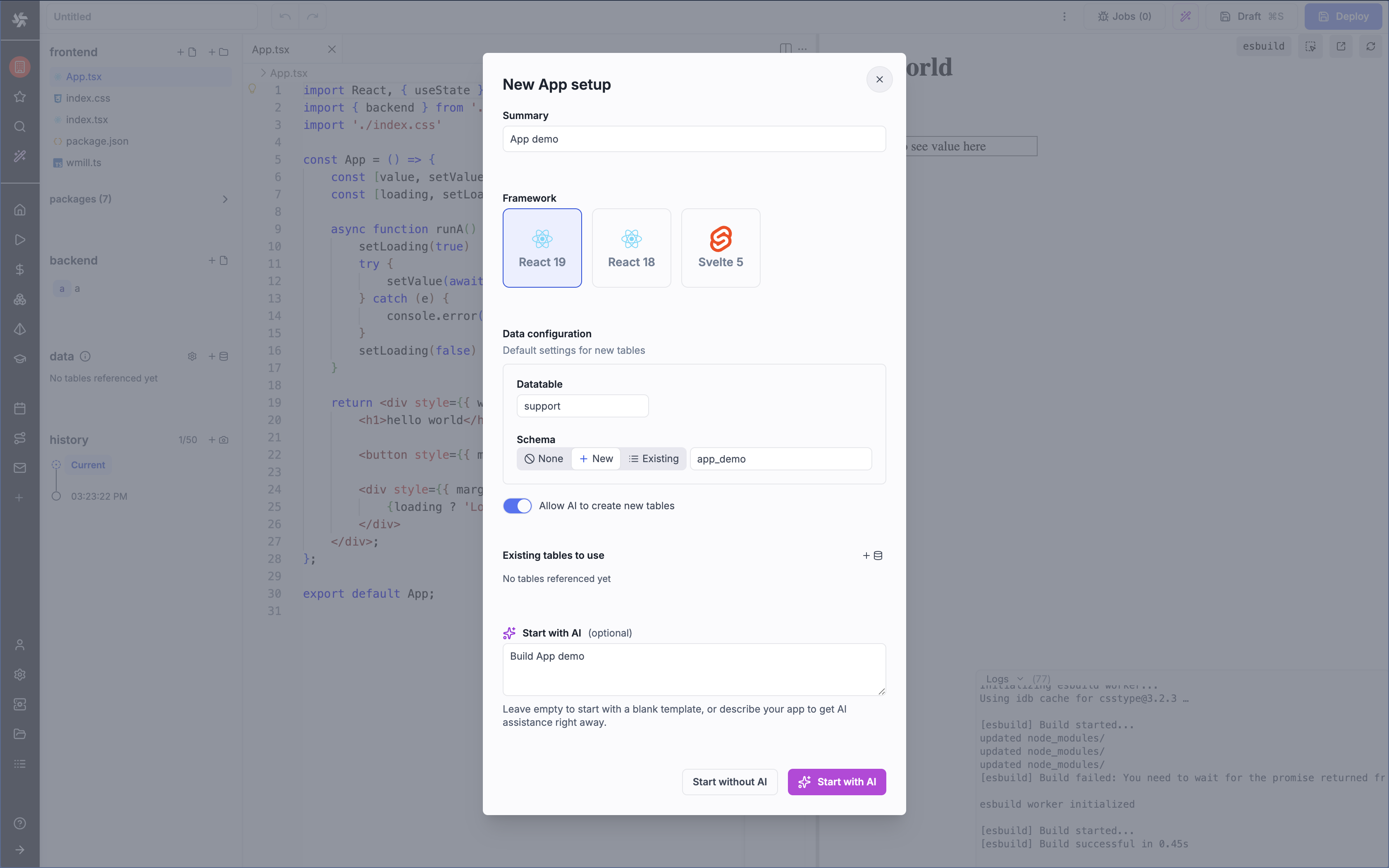 Pick React framework
